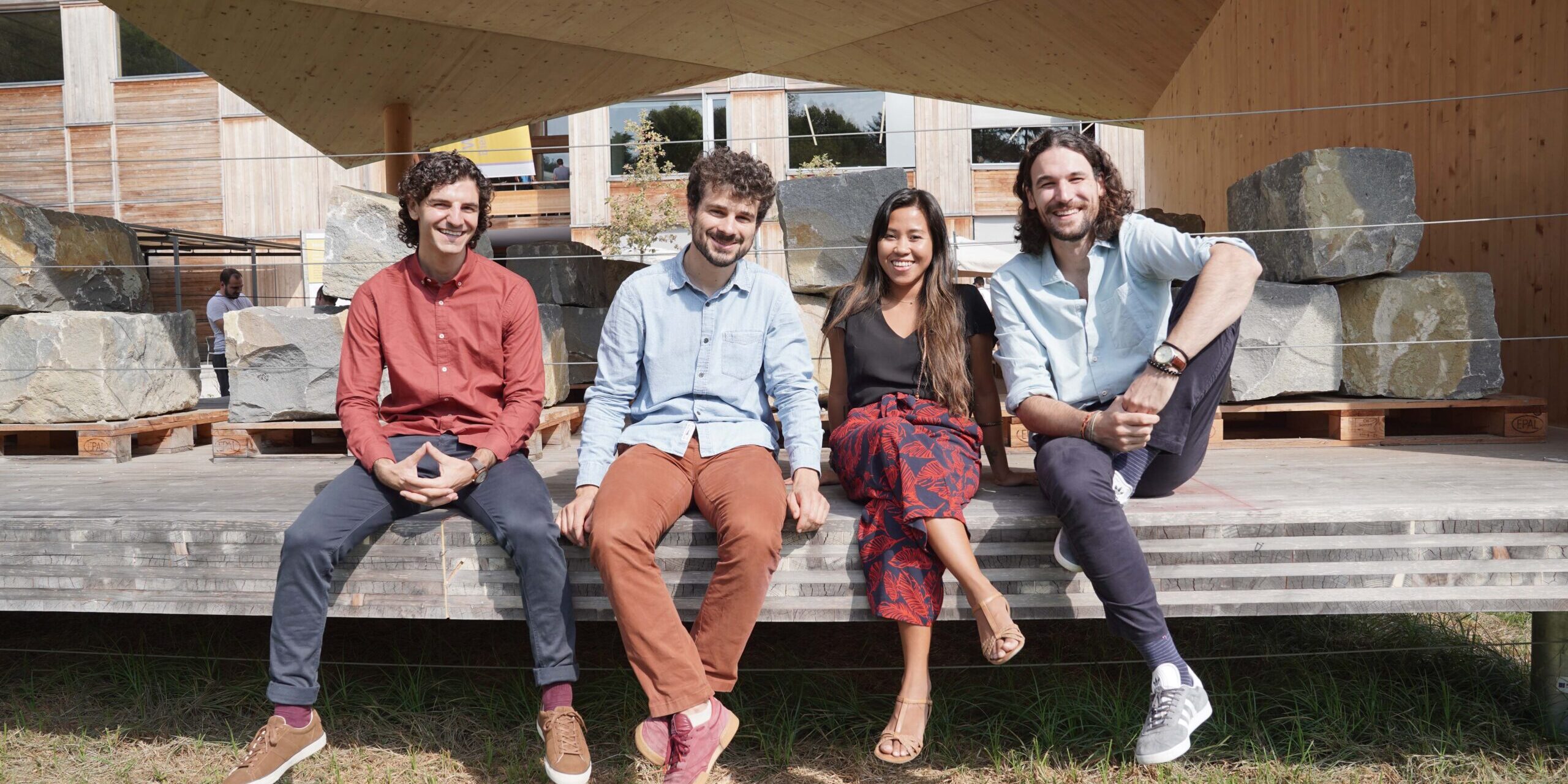 The team behind NaturLoop Daniel Dinizo, Michail Kyriazopoulos, Aira Ackermann, Andrés García Vogel